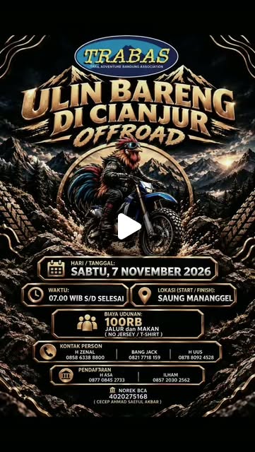 Ulin Bareng TRABAS di Cianjur Offroad 2026
