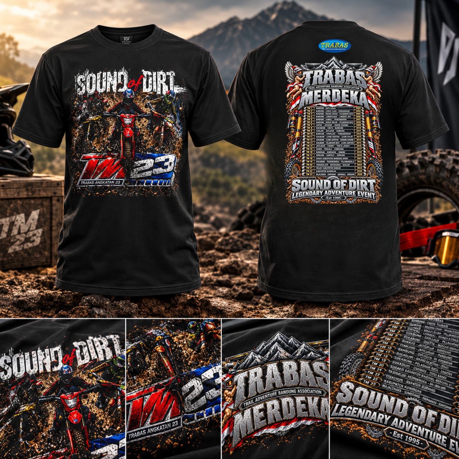 Kaos TM23 Sound of Dirt - Trabas Merdeka