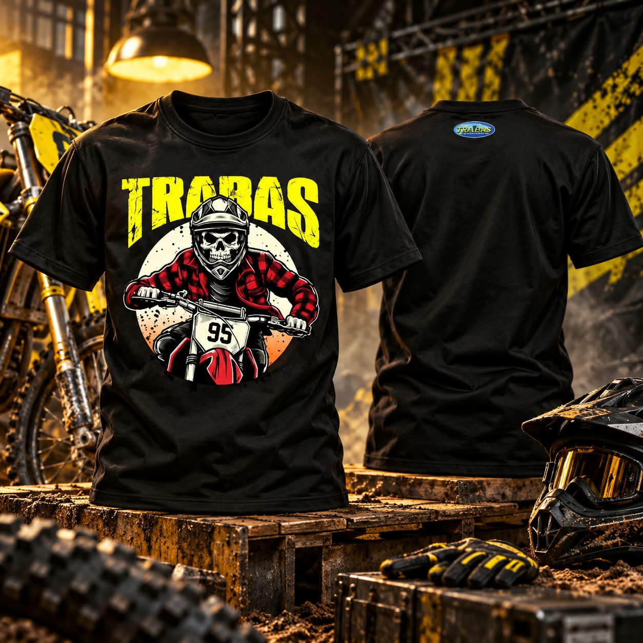 Kaos TRABAS Skeleton Rider 95